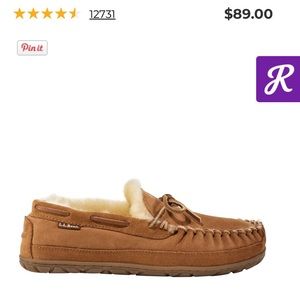 NWOT Mens size 9 L.L. Bean fur house shoes. Wicked Good Slippers